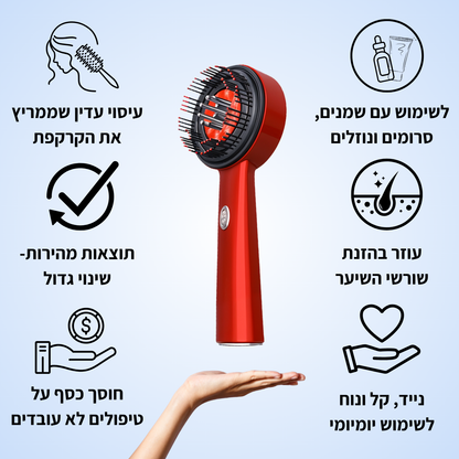 GrowBrush™ - מברשת עיסוי להצמחת השיער